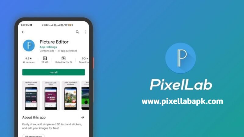 Pixellab APK Download | All in one tool for creating stylish text and graphics